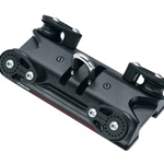 Sailboat main sail control is greatly improved by using a main sheet traveler.