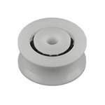 Sheave, 1 1/16" (27mm)OD, Nickle Plated Brass