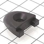 Schaefer T Track End Stop, 1 1/4"x3/16"(32x5mm), Black 74-36