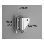 3/4" Wide Flat Mast Slide for K0800 & K1000  (1/4"-20 Thread)