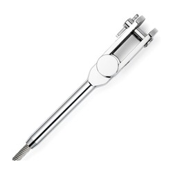 EYE TOGGLE SWAGE [14mm & 9/16 WIRE x 3/4 PH]