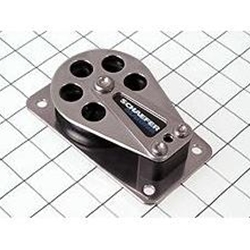 Schaefer Stainless Cheek Block, Flat Base  Delrin (tm) Sheave 1750 lbs 505-11