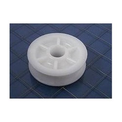 2 3/8 OD X 1/2 ID X 13/16 Schaefer Sheave, 2 3/8"(60mm) OD, White Delrin 62-065B