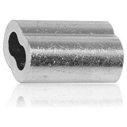 Copper Oval Sleeve 3/16" (Zinc Plated)